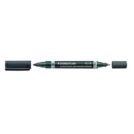 Rotulador lumocolor duo 348 negro M - F