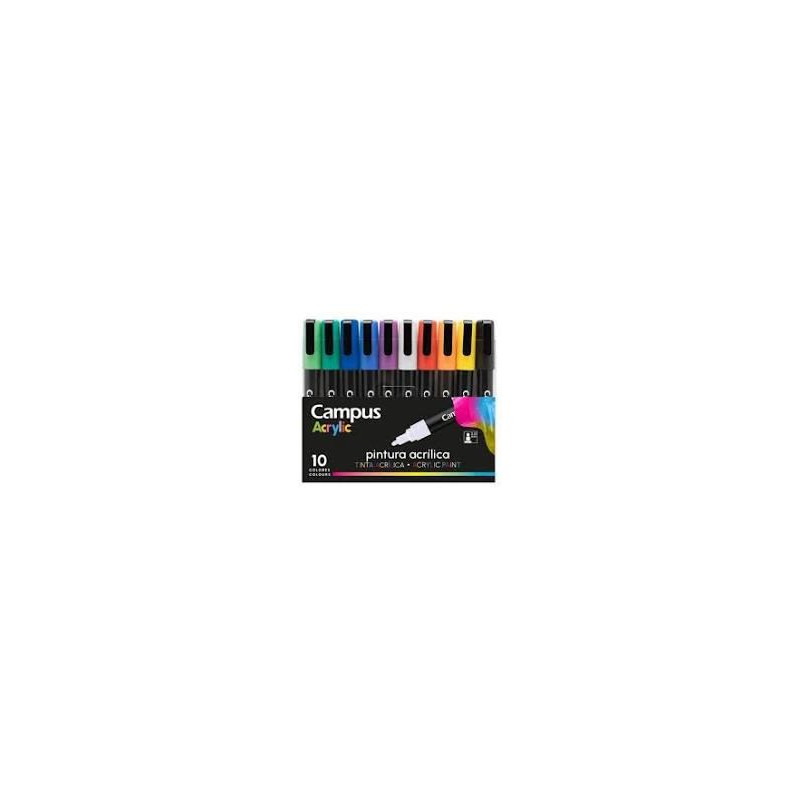 Rotuladores Acrílicos Campus Acrylic 10 colores