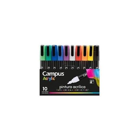 Rotuladores Acrílicos Campus Acrylic 10 colores