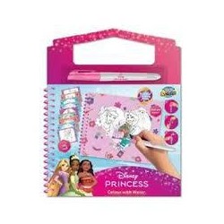 Libro de Dibujo Mágico Pinta con Agua Princesas di