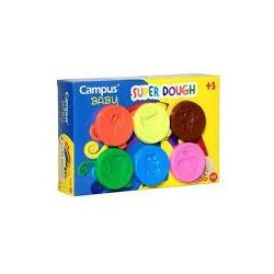 Pasta Modelar Campus Baby Super Dough 50 g 6 Botes