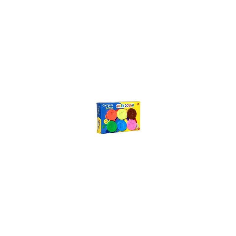Pasta Modelar Campus Baby Super Dough 50 g 6 Botes Pasta Modelar Campus Baby Super Dough 50 g 6 Botes
