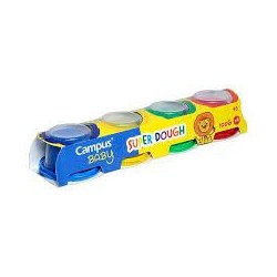 Pasta Modelar Campus Baby Super Dough 100 g 4 Bote
