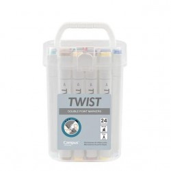 Rotuladores Doble Punta Campus University Twist 24