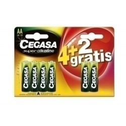 Pilas cegasa AA plus blister de 6  4 2 gratis 