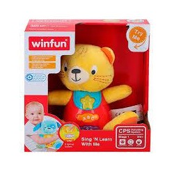 Peluche gato musical con luz WinFun