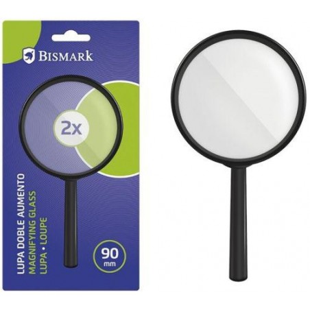 Lupa doble aumento 90 mm  diámetro