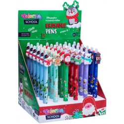 Boligrafo borrable retráctil motivos navideños