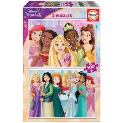Puzzle educa disney princesas 2x100 piezas