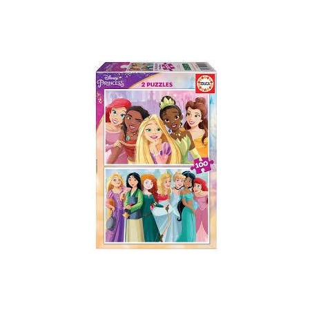 Puzzle educa disney princesas 2x100 piezas