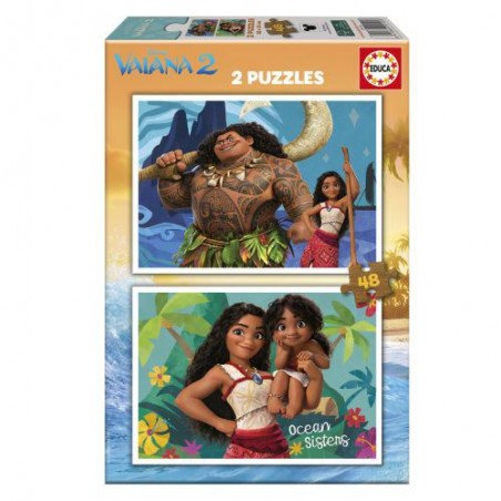 Puzzle educa vaiana 2x48 piezas