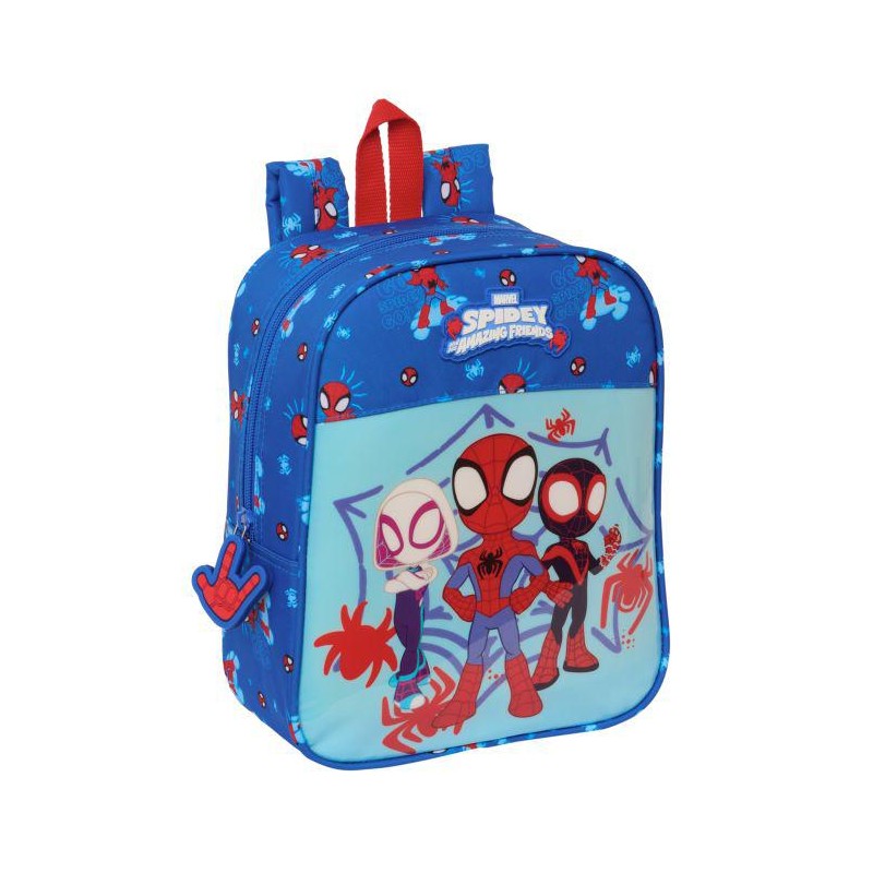 Mochila guardería spidey adaptable a carro