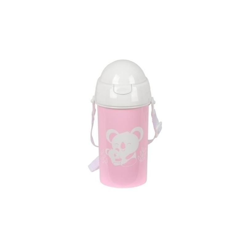 Botella koala 500ml apertura automática con pajita Botella koala 500ml apertura automática con pajita