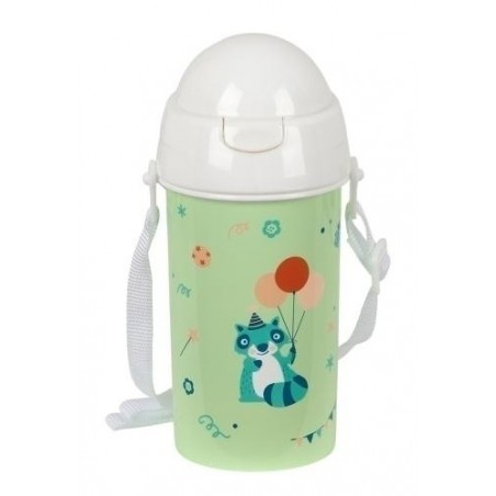Botella fiesta 500ml apertura autómatica con pajit