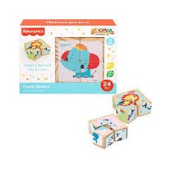 Puzzle madera animales 4 piezas