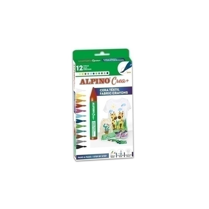 Ceras Alpino crea textile wax 12 colores Ceras Alpino crea textile wax 12 colores