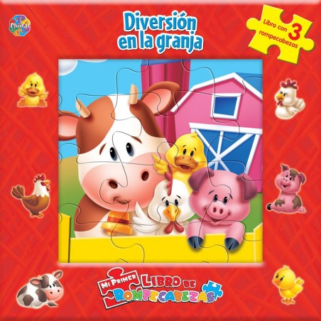 Diversión en la granja  libro 3 puzzles 