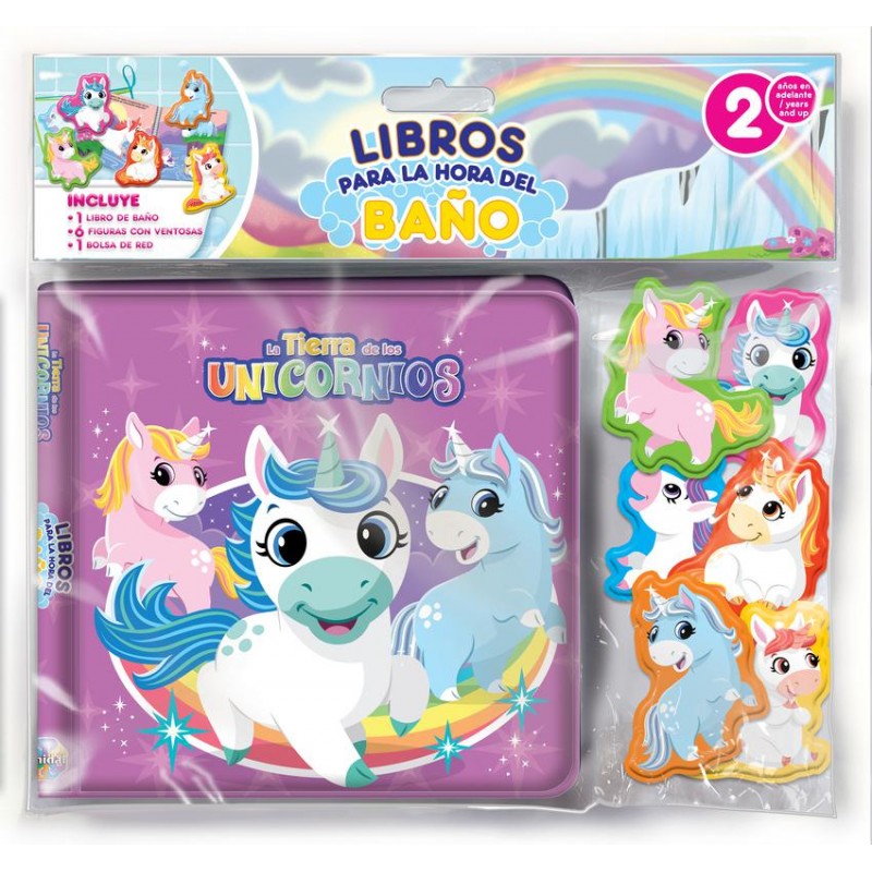 La tierra de los unicornios  Libro baño 