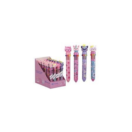 Boligrafo 10 colores dream cats modelos surtidos