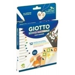 Rotuladores giotto decor material 12 colores
