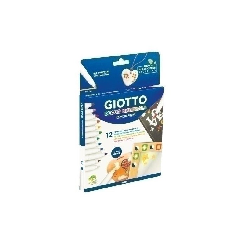 Rotuladores giotto decor material 12 colores Rotuladores giotto decor material 12 colores