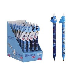 Boligrafo tiburón borrable tinta azul