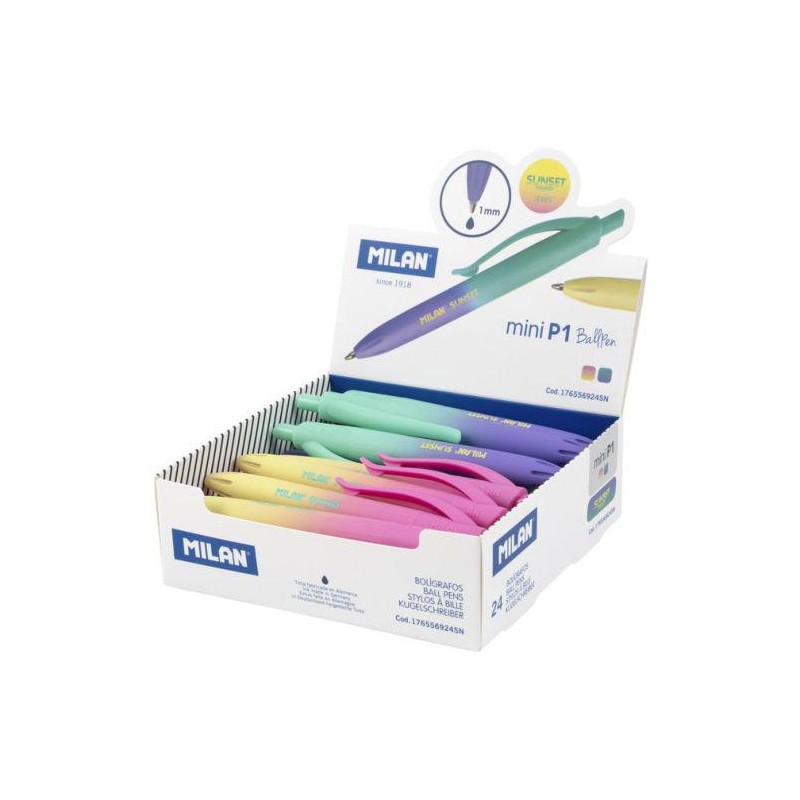 Boligrafo milan P1 touch mini sunset 2 tonos