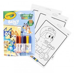Libro de actividades y colorear por números Bluey