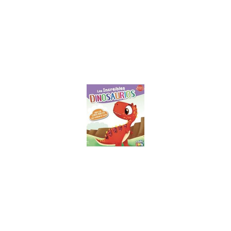 Los increíbles dinosaurios  Libro con lengüetas