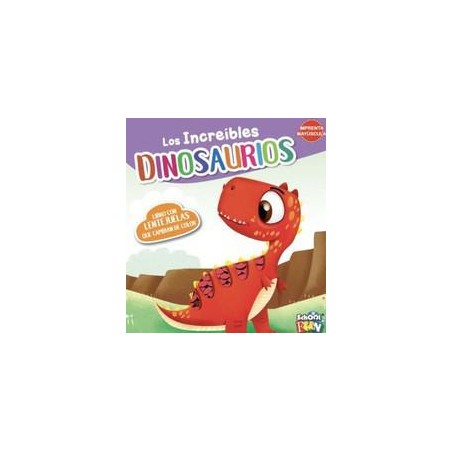 Los increíbles dinosaurios  Libro con lengüetas