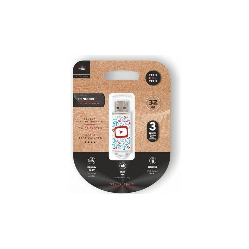 Memoria Usb 32 GB tech one tech videos