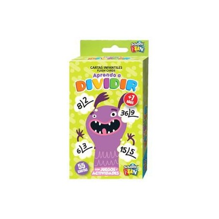 Cartas aprendo a dividir  cartas infantiles