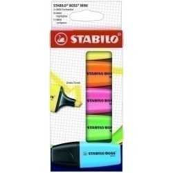 Estcuhe 5 marcadores stabilo boss mini