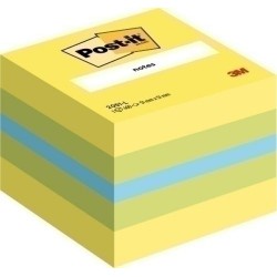 Notas adhesivas post-it 400h  51x51 3 colores vivo