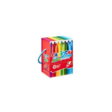 Caja premium de 24 rotuladores fibra carioca jumbo
