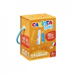 Caja de 24 Rotuladores carioca baby   2 años