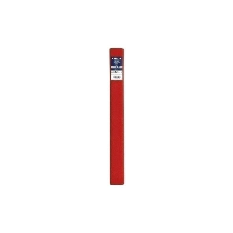 Papel crespon rojo vivo canson 30gr 0 5x2 5 metros Papel crespon rojo vivo canson 30gr 0 5x2 5 metros
