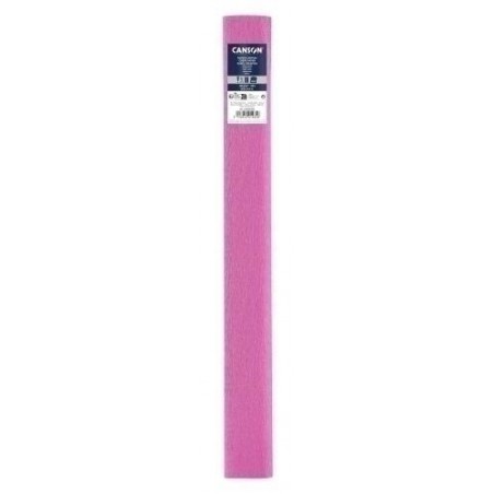 Papel crespon rosa canson 30 gr 0 5x2 5 metros