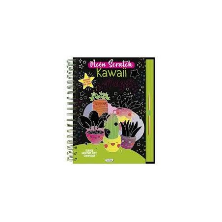 Kawaii neón scratch
