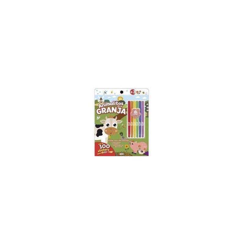 Color sticker nº 2 Animalitos de la granja Color sticker nº 2 Animalitos de la granja