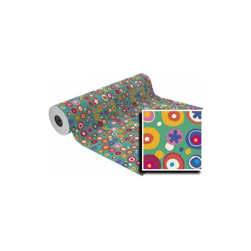 Bobina papel de regalo fantasía todo el año 62cmx4