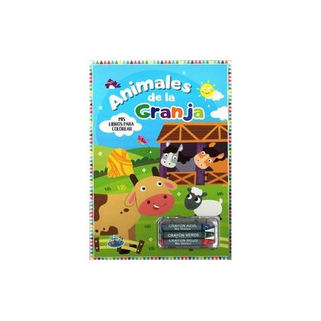 Animales de la granja  Mis libros para colorear