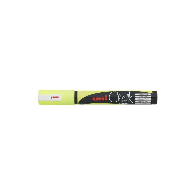 Marcador tiza líquida uni-ball chalk marker amaril Marcador tiza líquida uni-ball chalk marker amaril