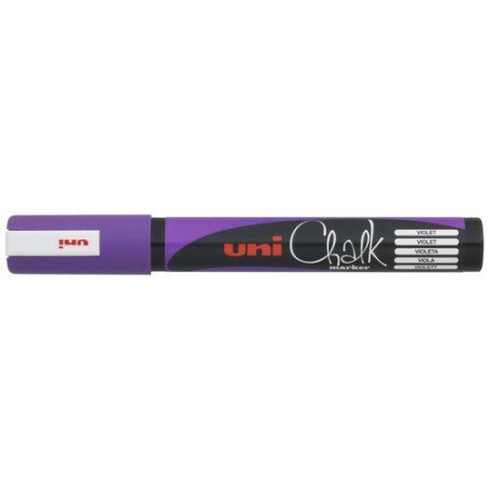 Marcador tiza líquida uni-ball chalk marker violet