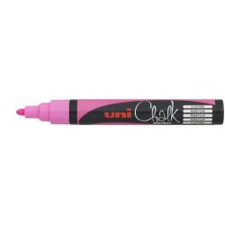 Marcador tiza líquida uni-ball chalk marker rosa