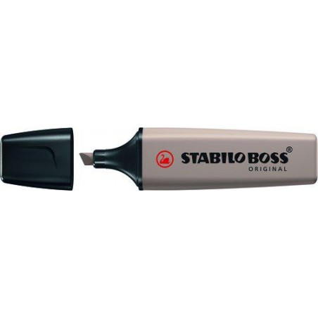 Marcador stabilo boss orginal gris cálido