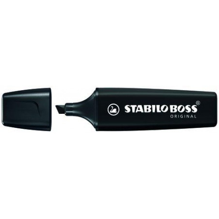 Marcador stabilo boss original negro