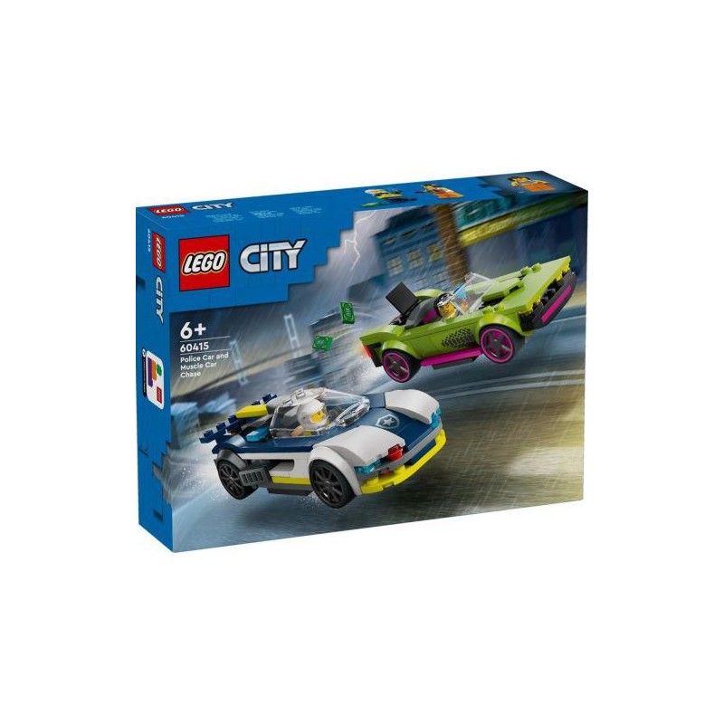 Lego city  Coche de policiía y potente deportivo