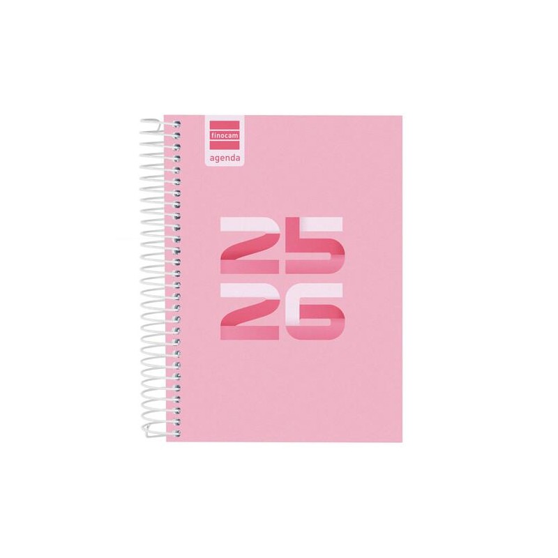Agenda escolar finocam 25-26 8º DP cool rosa