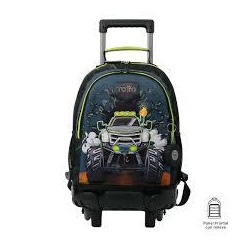 Mochila Totto de ruedas Monster Race M Primaria co